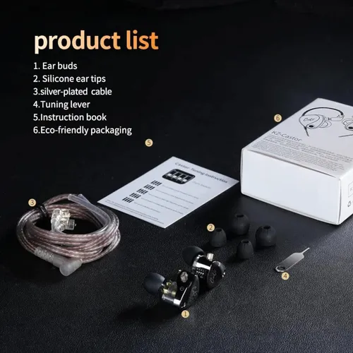 Auriculares Kz Castor Bass