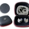 Estuche Kz para auriculares Eva con bolsillo interno y cierre Color Negro