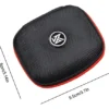Estuche Kz para auriculares Eva con bolsillo interno y cierre Color Negro